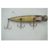 Vintage Creek Chub "Uncle Tom" with glass eyes