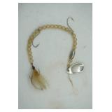 Vintage Fishing Lure. beaded, bucktail