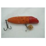 Vintage Wooden Topwater Plug 4"