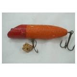 Vintage Wooden Topwater Plug 4"