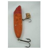 Vintage Wooden Topwater Plug 4"