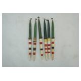 Antique/Vintage Wooden Fishing Bobber Lot (6ct)