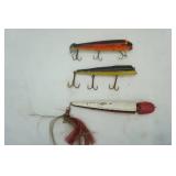 Antique/Vintage Wooden Lures (3ct) 8"-10"