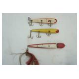 Antique/Vintage Wooden Lures (3ct) 8"-10"