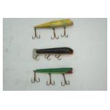 Antique/Vintage Wooden Lures (3ct) 6"-6.5"
