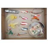 Vintage Fishing Lure & Bait Hooks Lot