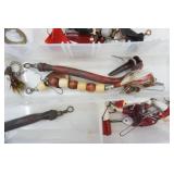 Vintage Fishing Lures & Tackle Organizer