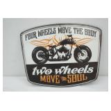 Motorcycle Tin Sign 12"x9.5"
