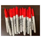 Red Sharpie Markers