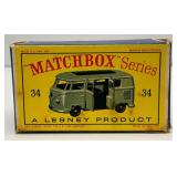 1962 Matchbox Lesney No. 34 VW Camper In Original Box