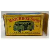 1962 Matchbox Lesney No. 34 VW Camper In Original Box