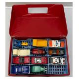 Misc. Vintage Matchbox Lesney Miniature Cars In 24 Car Carrying Case