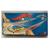 1974 Hot Wheels #7663 Thundershift 500  In Original Box (Missing Cars, Buttons, Flags, Stadium 2 Broken Tracks) Box Beat Up