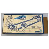 1974 Hot Wheels #7663 Thundershift 500  In Original Box (Missing Cars, Buttons, Flags, Stadium 2 Broken Tracks) Box Beat Up