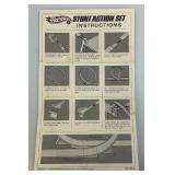 1967 Hot Wheels #6279 Stunt Action Set In Original Box (Missing Car, Button & Catalog) Box Beat Up