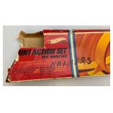 1967 Hot Wheels #6279 Stunt Action Set In Original Box (Missing Car, Button & Catalog) Box Beat Up