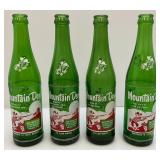 Vintage Early Mountain Dew Soda Bottles & Cap