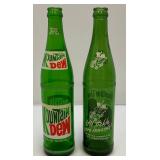 Vintage Early Mountain Dew Soda Bottles