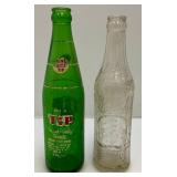Misc. Vintage Early Soda Bottles Including Hires, 7UP & More