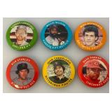 Misc. 1984 MLBPA Fun Foods, Fun Facts Pin Back Buttons