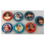Misc. 1984 MLBPA Fun Foods, Fun Facts Pin Back Buttons
