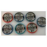 Misc. 1984 MLBPA Fun Foods, Fun Facts Pin Back Buttons