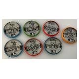 Misc. 1984 MLBPA Fun Foods, Fun Facts Pin Back Buttons