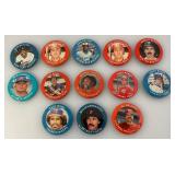 Misc. 1984 MLBPA Fun Foods, Fun Facts Pin Back Buttons