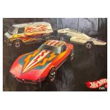 1975 Redlines Hot Wheels Poster 21" x 29"