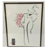 1988 Framed Behind Glass TY Wison 