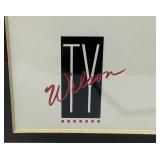 1988 Framed Behind Glass TY Wison 