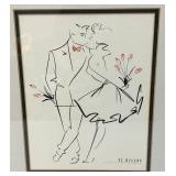 1992 Framed Behind Glass TY Wison 