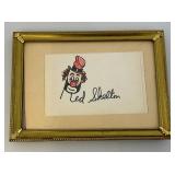 Framed Behind Glass 5" x 7" (Red Skelton) Autographed Clown Sketch