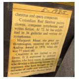 Framed Behind Glass 5" x 7" (Red Skelton) Autographed Clown Sketch