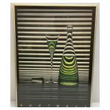 Misc. Vintage Framed Items Including "The Hustler" Dogs Playing Pool Print (Has Staining) & More