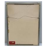 Misc. Vintage Framed Items Including "The Hustler" Dogs Playing Pool Print (Has Staining) & More