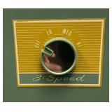 Retro Seafoam Green GE Metal Box Fan (Nice Conditon) Works But Needs A Shot Of Oil 22 1/2" x 22 1/2"