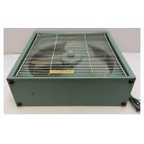 Retro Seafoam Green GE Metal Box Fan (Nice Conditon) Works But Needs A Shot Of Oil 22 1/2" x 22 1/2"