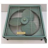 Retro Seafoam Green GE Metal Box Fan (Nice Conditon) Works But Needs A Shot Of Oil 22 1/2" x 22 1/2"