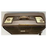 Vintage KENMORE Automatic Thermostat 23.5 " Universal Electric Co. Metal Box Fan (WORKS)