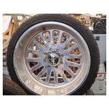 Lot of (4) American Force P305/35R24 Tires on American Force 24" 8-bolt Rims (8x180 bolt pattern)
