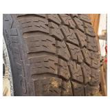 Lot of (4) American Force P305/35R24 Tires on American Force 24" 8-bolt Rims (8x180 bolt pattern)