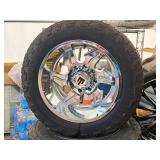 Lot of (4) LT305/55R20 Tires on American Truxx 20" 8-bolt Rims (8x180 bolt pattern)