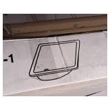 Ceramic Countertop with (2) Sink Cutouts and Back Splash U2015-W-1