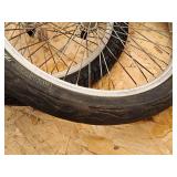 Lot of (2) Bicycle Tires on Front and Rear Rims