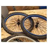 Lot of (2) Bicycle Tires on Front and Single Speed Rear Rims