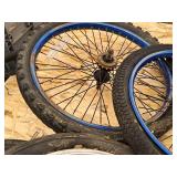 Lot of (2) Bicycle Tires on Front and Single Speed Rear Rims