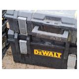 Lot of (2) Plastic Tool Boxes (empty)