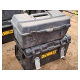 Lot of (2) Plastic Tool Boxes (empty)