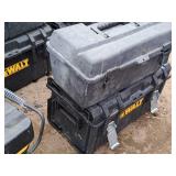 Lot of (2) Plastic Tool Boxes (empty)
